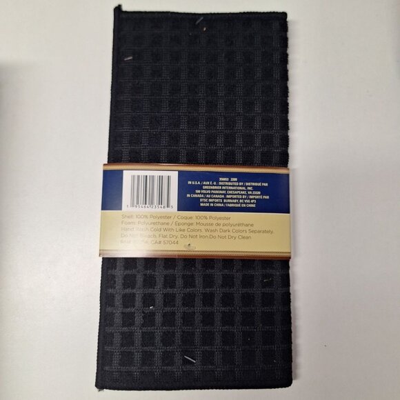 Dish‎ Drying Mat 12 x 18 Kitchen Black Basic Glasses Pans Hand Wash Dorm - Picture 3 of 5